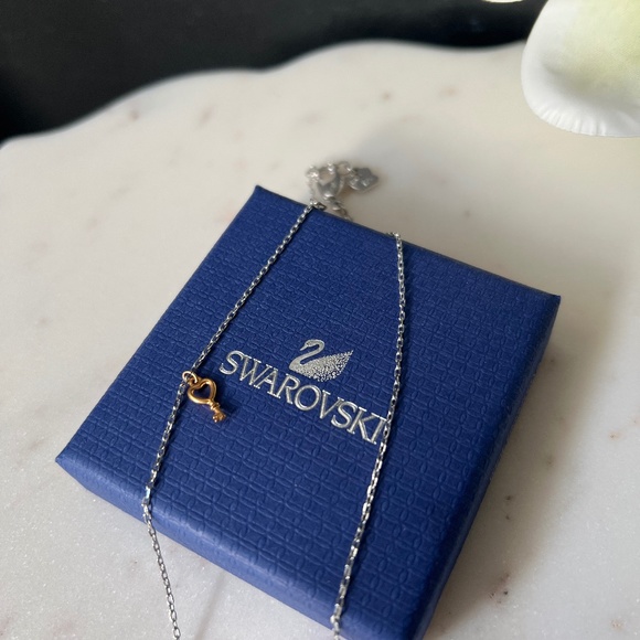Swarovski | Heart and Key Necklace - Picture 3 of 7
